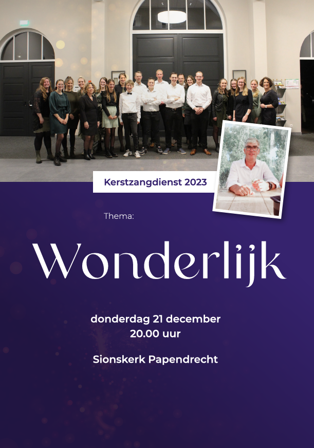 Kerstzangdienst 2023. Wonderlijk