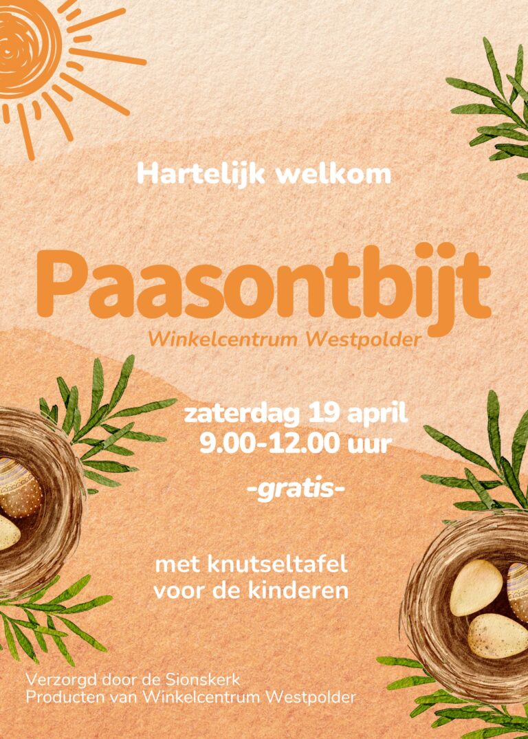 Paasontbijt winkelcentrum Westpolder