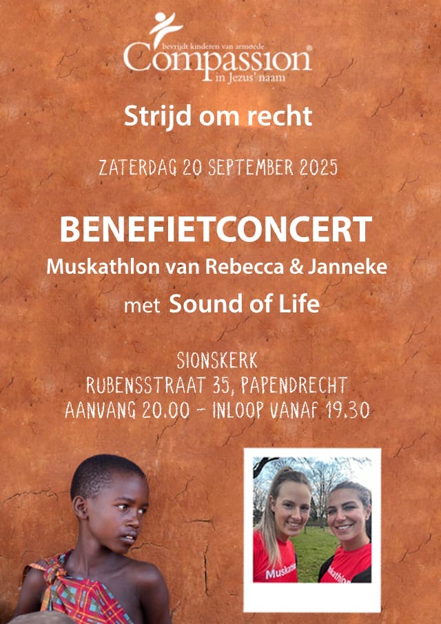 Benefietconcert 20 september 2025